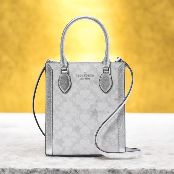 kate spade Handbags - Kate Spade New York Flower Star Platinum Tote Bag NEW With Dust Bsg
